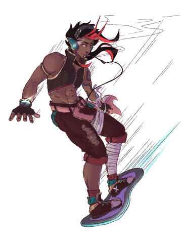 Full Body Sketch (base colours+shading)