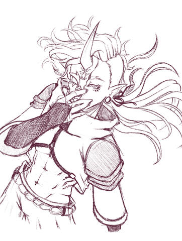 Half Body Sketch (no colours)